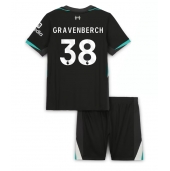 Otroški Liverpool Ryan Gravenberch #38 Replika nogometni dresi kompleti Gostujoči 2024-25 Kratek Rokav (+ hlače)