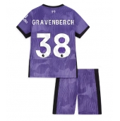 Otroški Liverpool Ryan Gravenberch #38 Replika nogometni dresi kompleti Tretji 2023-24 Kratek Rokav (+ hlače)