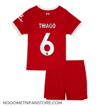 Otroški Liverpool Thiago Alcantara #6 Replika nogometni dresi kompleti Domači 2023-24 Kratek Rokav (+ hlače)