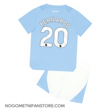 Otroški Manchester City Bernardo Silva #20 Replika nogometni dresi kompleti Domači 2023-24 Kratek Rokav (+ hlače)