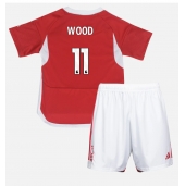 Otroški Nottingham Forest Chris Wood #11 Replika nogometni dresi kompleti Domači 2023-24 Kratek Rokav (+ hlače)