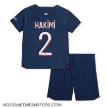 Otroški Paris Saint-Germain Achraf Hakimi #2 Replika nogometni dresi kompleti Domači 2023-24 Kratek Rokav (+ hlače)