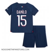 Otroški Paris Saint-Germain Danilo Pereira #15 Replika nogometni dresi kompleti Domači 2023-24 Kratek Rokav (+ hlače)