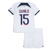 Otroški Paris Saint-Germain Danilo Pereira #15 Replika nogometni dresi kompleti Gostujoči 2023-24 Kratek Rokav (+ hlače)