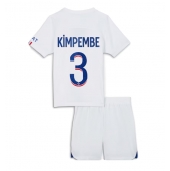 Otroški Paris Saint-Germain Presnel Kimpembe #3 Replika nogometni dresi kompleti Gostujoči 2023-24 Kratek Rokav (+ hlače)