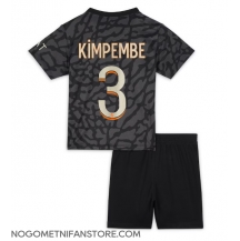 Otroški Paris Saint-Germain Presnel Kimpembe #3 Replika nogometni dresi kompleti Tretji 2023-24 Kratek Rokav (+ hlače)