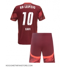 Otroški RB Leipzig Xavi Simons #10 Replika nogometni dresi kompleti Gostujoči 2024-25 Kratek Rokav (+ hlače)