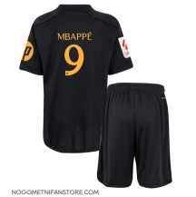 Otroški Real Madrid Kylian Mbappe #9 Replika nogometni dresi kompleti Tretji 2023-24 Kratek Rokav (+ hlače)