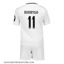 Otroški Real Madrid Rodrygo Goes #11 Replika nogometni dresi kompleti Domači 2024-25 Kratek Rokav (+ hlače)