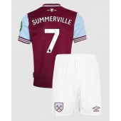 Otroški West Ham United Crysencio Summerville #7 Replika nogometni dresi kompleti Domači 2024-25 Kratek Rokav (+ hlače)