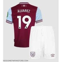 Otroški West Ham United Edson Alvarez #19 Replika nogometni dresi kompleti Domači 2024-25 Kratek Rokav (+ hlače)