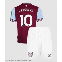 Otroški West Ham United Lucas Paqueta #10 Replika nogometni dresi kompleti Domači 2024-25 Kratek Rokav (+ hlače)