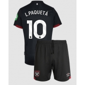 Otroški West Ham United Lucas Paqueta #10 Replika nogometni dresi kompleti Gostujoči 2024-25 Kratek Rokav (+ hlače)