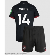 Otroški West Ham United Mohammed Kudus #14 Replika nogometni dresi kompleti Gostujoči 2024-25 Kratek Rokav (+ hlače)