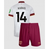 Otroški West Ham United Mohammed Kudus #14 Replika nogometni dresi kompleti Tretji 2024-25 Kratek Rokav (+ hlače)