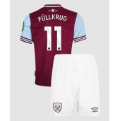 Otroški West Ham United Niclas Fullkrug #11 Replika nogometni dresi kompleti Domači 2024-25 Kratek Rokav (+ hlače)