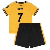 Otroški Wolves Pedro Neto #7 Replika nogometni dresi kompleti Domači 2024-25 Kratek Rokav (+ hlače)