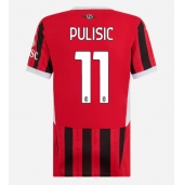 Ženski AC Milan Christian Pulisic #11 Replika nogometni dresi Domači 2024-25 Kratek Rokav