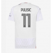 Ženski AC Milan Christian Pulisic #11 Replika nogometni dresi Gostujoči 2023-24 Kratek Rokav