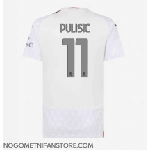 Ženski AC Milan Christian Pulisic #11 Replika nogometni dresi Gostujoči 2023-24 Kratek Rokav