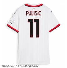 Ženski AC Milan Christian Pulisic #11 Replika nogometni dresi Gostujoči 2024-25 Kratek Rokav