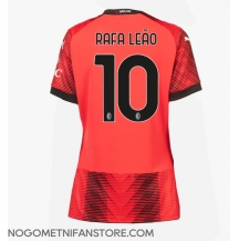 Ženski AC Milan Rafael Leao #10 Replika nogometni dresi Domači 2023-24 Kratek Rokav