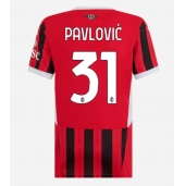 Ženski AC Milan Strahinja Pavlovic #31 Replika nogometni dresi Domači 2024-25 Kratek Rokav