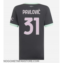 Ženski AC Milan Strahinja Pavlovic #31 Replika nogometni dresi Tretji 2024-25 Kratek Rokav