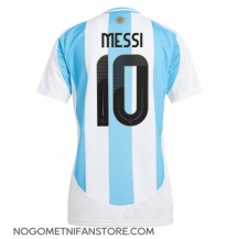 Ženski Argentina Lionel Messi #10 Replika nogometni dresi Domači Copa America 2024 Kratek Rokav