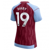 Ženski Aston Villa Moussa Diaby #19 Replika nogometni dresi Domači 2023-24 Kratek Rokav