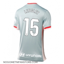 Ženski Atletico Madrid Clement Lenglet #15 Replika nogometni dresi Gostujoči 2024-25 Kratek Rokav