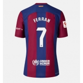 Ženski Barcelona Ferran Torres #7 Replika nogometni dresi Domači 2023-24 Kratek Rokav