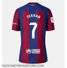 Ženski Barcelona Ferran Torres #7 Replika nogometni dresi Domači 2023-24 Kratek Rokav