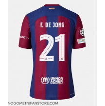 Ženski Barcelona Frenkie de Jong #21 Replika nogometni dresi Domači 2023-24 Kratek Rokav