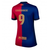 Ženski Barcelona Robert Lewandowski #9 Replika nogometni dresi Domači 2024-25 Kratek Rokav