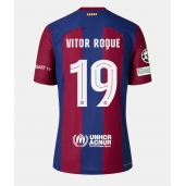 Ženski Barcelona Vitor Roque #19 Replika nogometni dresi Domači 2023-24 Kratek Rokav