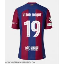 Ženski Barcelona Vitor Roque #19 Replika nogometni dresi Domači 2023-24 Kratek Rokav