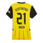 Ženski Borussia Dortmund Donyell Malen #21 Replika nogometni dresi Domači 2024-25 Kratek Rokav