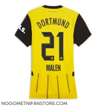 Ženski Borussia Dortmund Donyell Malen #21 Replika nogometni dresi Domači 2024-25 Kratek Rokav