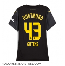 Ženski Borussia Dortmund Jamie Bynoe-Gittens #43 Replika nogometni dresi Gostujoči 2024-25 Kratek Rokav