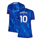 Ženski Chelsea Mykhailo Mudryk #10 Replika nogometni dresi Domači 2024-25 Kratek Rokav