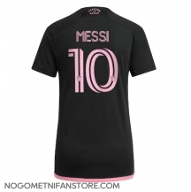 Ženski Inter Miami Lionel Messi #10 Replika nogometni dresi Gostujoči 2023-24 Kratek Rokav