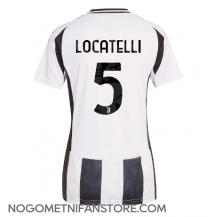 Ženski Juventus Manuel Locatelli #5 Replika nogometni dresi Domači 2024-25 Kratek Rokav