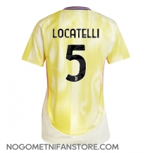 Ženski Juventus Manuel Locatelli #5 Replika nogometni dresi Gostujoči 2024-25 Kratek Rokav