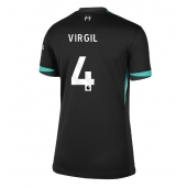 Ženski Liverpool Virgil van Dijk #4 Replika nogometni dresi Gostujoči 2024-25 Kratek Rokav