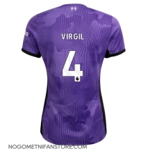 Ženski Liverpool Virgil van Dijk #4 Replika nogometni dresi Tretji 2023-24 Kratek Rokav