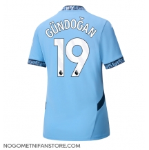 Ženski Manchester City Ilkay Gundogan #19 Replika nogometni dresi Domači 2024-25 Kratek Rokav