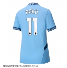 Ženski Manchester City Jeremy Doku #11 Replika nogometni dresi Domači 2024-25 Kratek Rokav