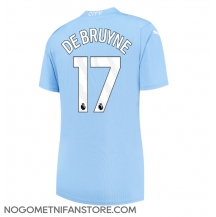 Ženski Manchester City Kevin De Bruyne #17 Replika nogometni dresi Domači 2023-24 Kratek Rokav