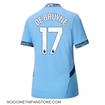 Ženski Manchester City Kevin De Bruyne #17 Replika nogometni dresi Domači 2024-25 Kratek Rokav